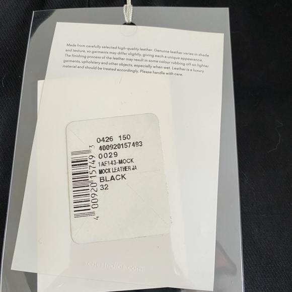 Acne Mock Leather Motorcycle Jacket in size 32 Brand new and unworn - Picture 5 of 7